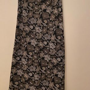 This is a brown and black size 12 skirt from old navy